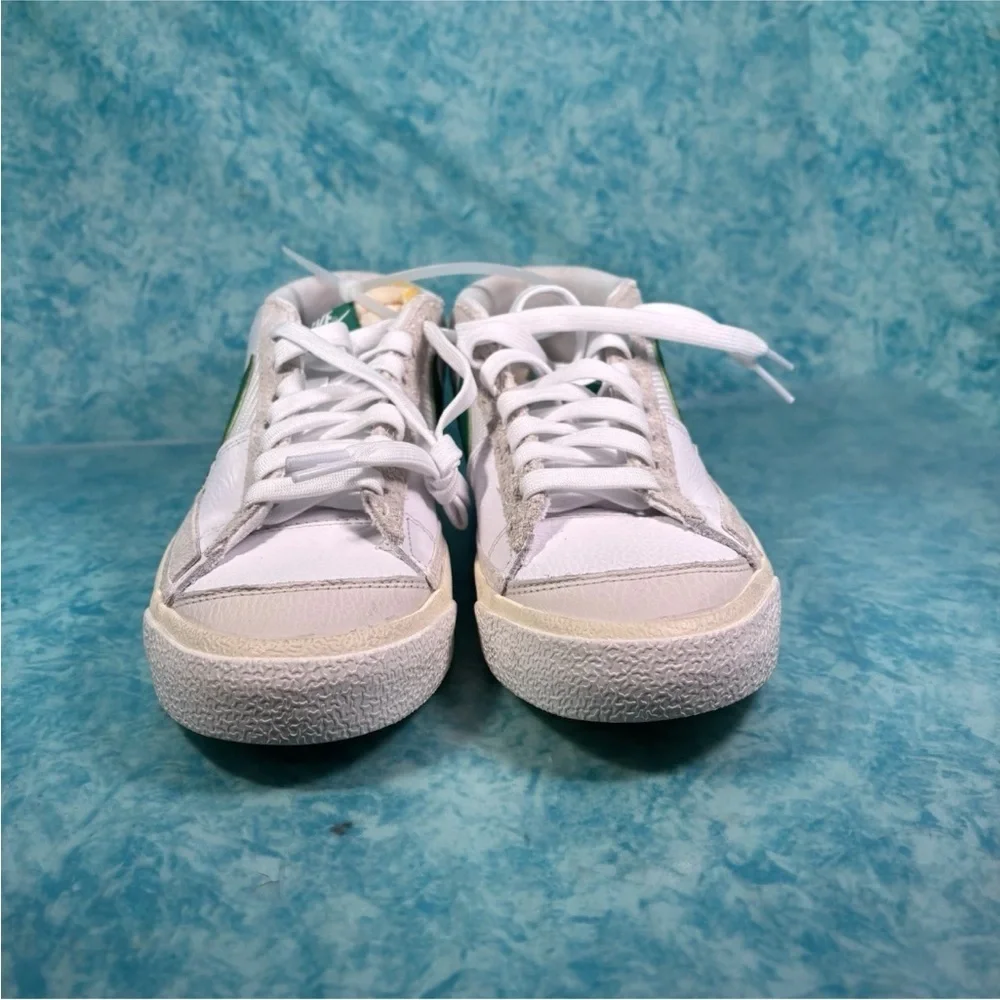 Nike Blazer Low Pro Club Women’s White Green Leather Mid Top Shoes Size 8W/6.5M